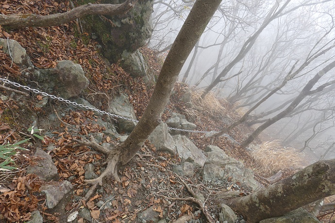 久々に山の怖さを知った檜洞丸・犬越路ルート　その１０_c0196928_1426692.jpg