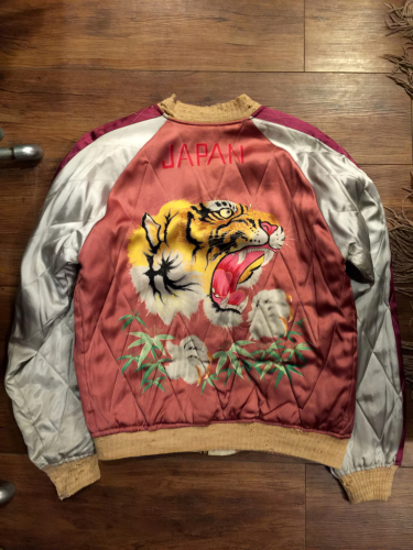 プリント スカジャン : VINTAGE CLOTHING & ANTIQUES TWO FACE