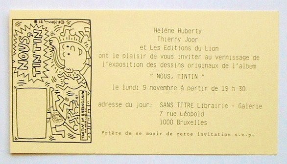 Tintin HERGÉ生誕100年記念切手 ベルギー タンタン Tintin/Hergé Signed Original Printing Foil 1978 - Artifacts