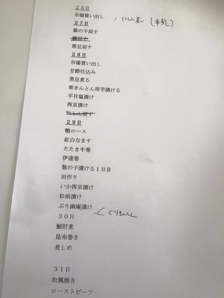 お節料理準備はじまりました!_c0141025_23181968.jpg