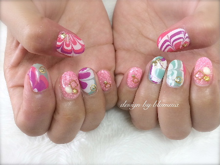 nail design ( ᵘ ᵕ ᵘ ⁎)♡_a0233305_2227519.jpg