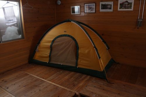厳冬の升沢小屋、星と早朝の蛇ケ岳_c0294658_08590485.jpg