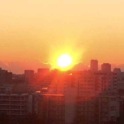 お正月ピザ と初日の出!_c0103827_14225436.jpg