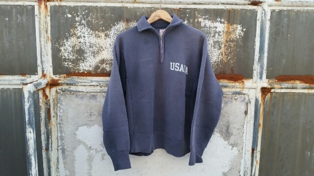 60s Champion REVERSE WEAVE Half zip “USAFA”_f0329479_21581547.jpg