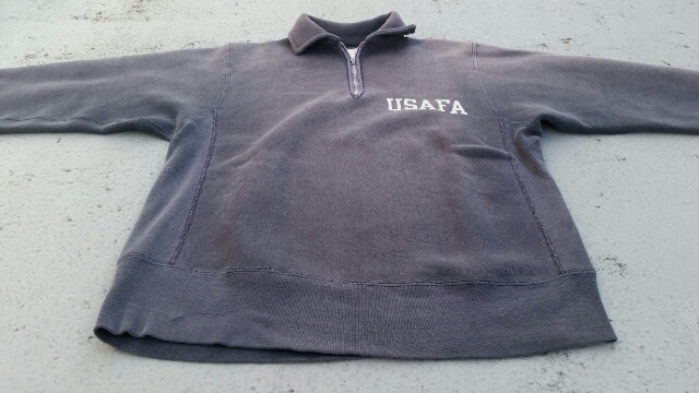 60s Champion REVERSE WEAVE Half zip “USAFA”_f0329479_22025740.jpg