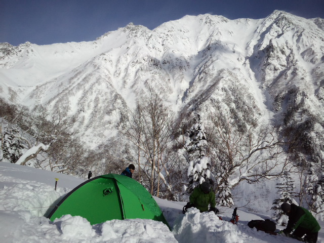 冬季槍ヶ岳登山 山と元太