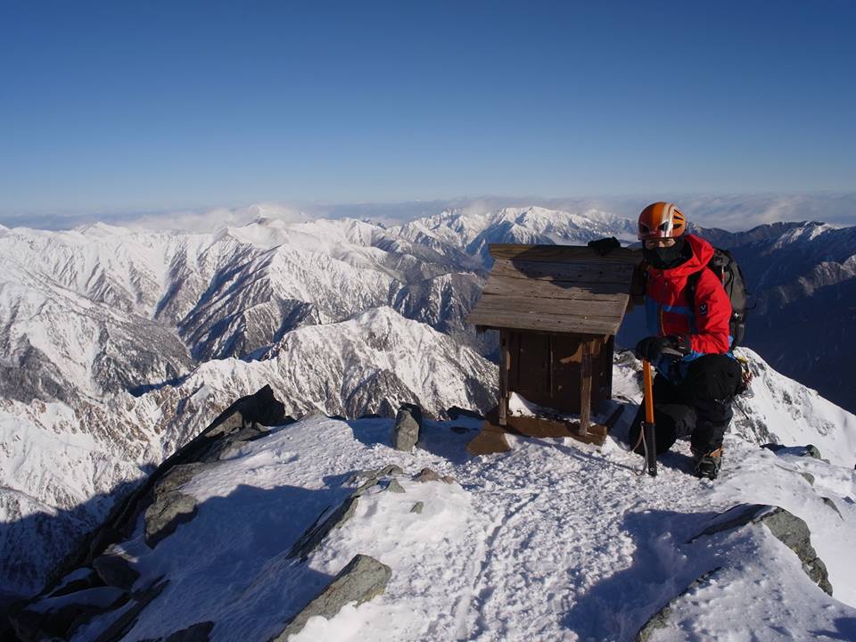 冬季槍ヶ岳登山_e0231387_1221449.jpg