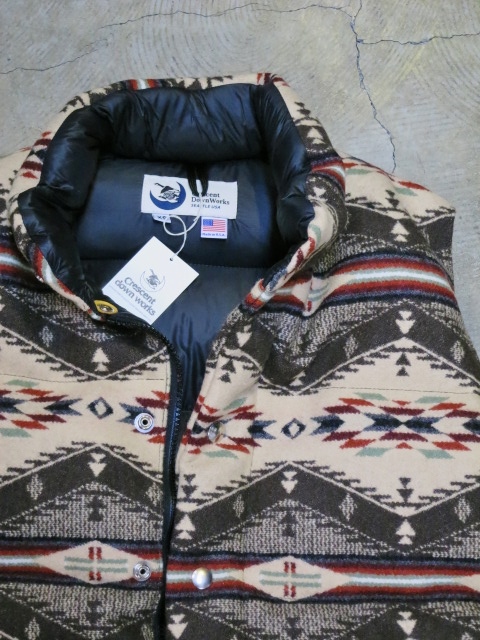 ご自分へのお年玉として。。。Crescent Down Works By Pendleton WOOL 別注DOWN VEST!★!_d0152280_22294739.jpg
