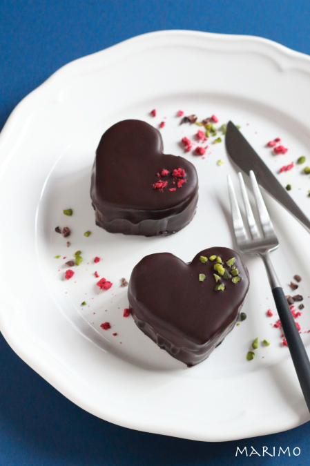 ハートのチョコレートケーキ バレンタインお菓子レシピ Marimo Cafe
