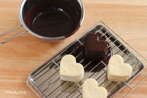 ハートのチョコレートケーキ　★バレンタインお菓子レシピ★_d0098954_20262825.jpg