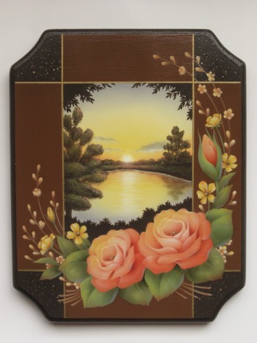 ペイントクラフト 69 掲載作品 お正月 トールペイント : 大畑悦子の