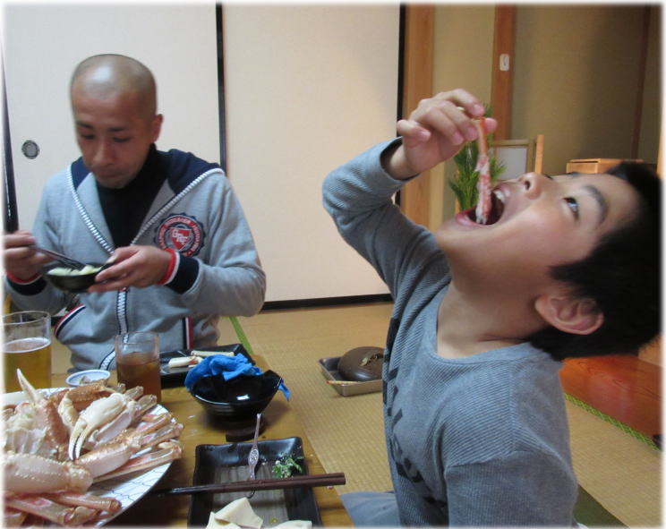 カニを食べに京丹後市の白雲楼へ_c0058727_16441946.jpg