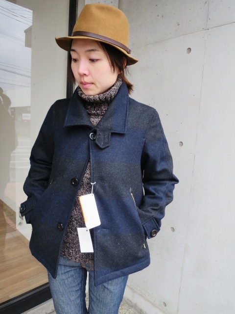 本場:フランスMADE 復活★ Honnete ・・・ 人気定番のSINGLE P-COAT JACKET!★!_d0152280_22121748.jpg