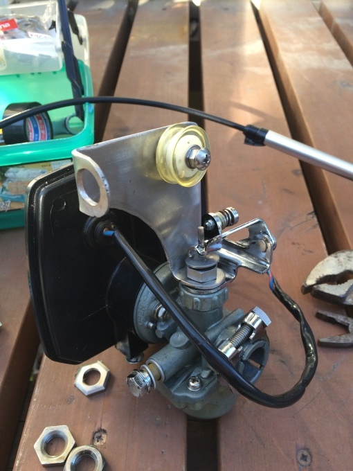 スズキ 2馬力 船外機 DT2 スロットル仕様ハンドル S足