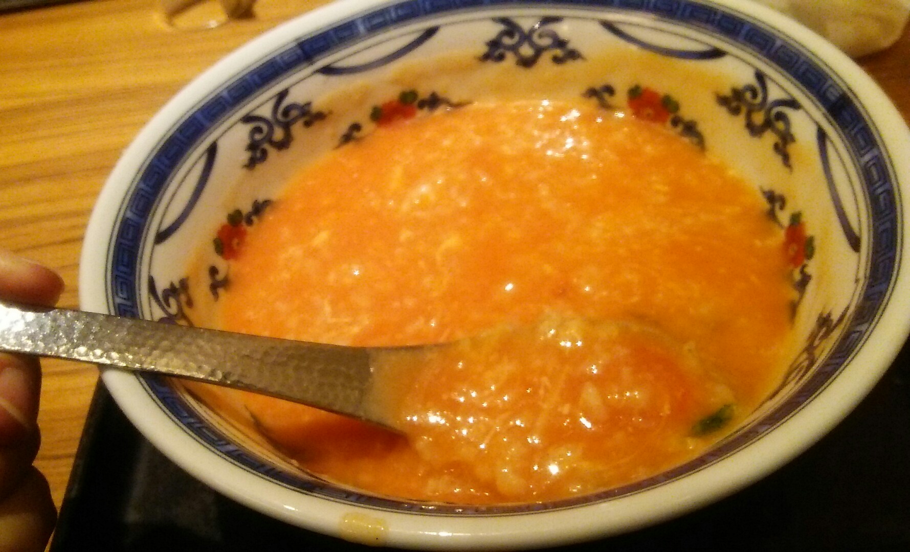 赤いお粥 @ 粥餐庁(新宿京王モール)_c0212604_12144432.jpg