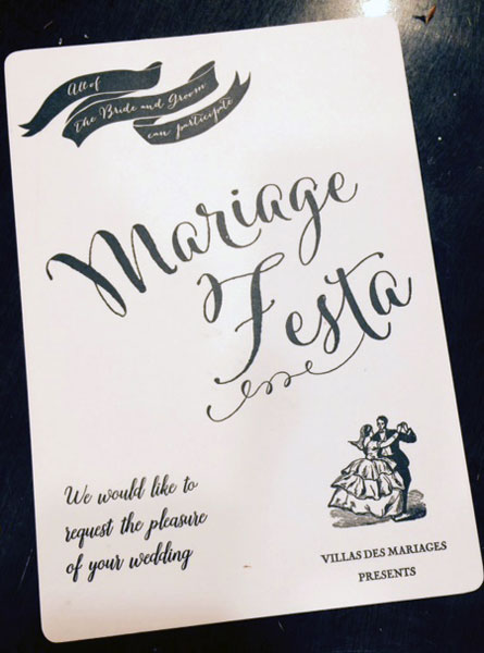 Mariage Festa..... VILLAS DES MARIAGESにて_c0072971_1823651.jpg