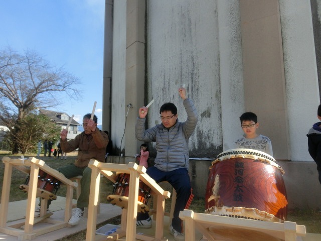 駿河台地区の「どんどん焼き」で駿河参太鼓のお披露目！_f0141310_6503059.jpg