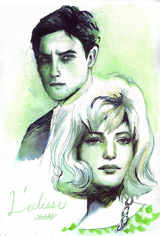 映画「太陽はひとりぼっち　L\'eclisse」　< イラストレーション65 >_f0228652_711140.jpg