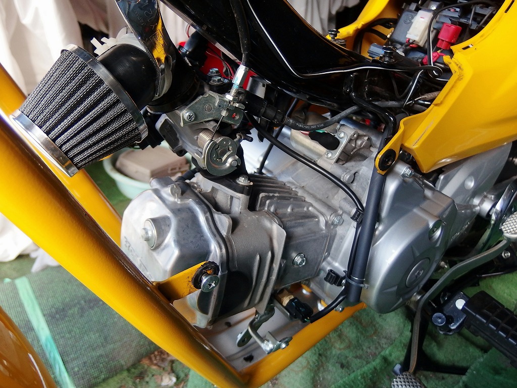 クロスカブ ボアアップ完了 改造人間定ちゃんのﾊﾞｲｸ写真館