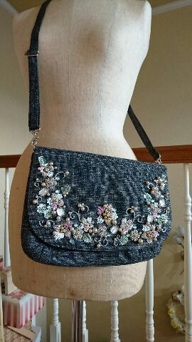 ビーズ刺繍バッグ 悠子のハンドメイドライフ ビーズ刺繍バッグ 悠子のハンドメイドライフ