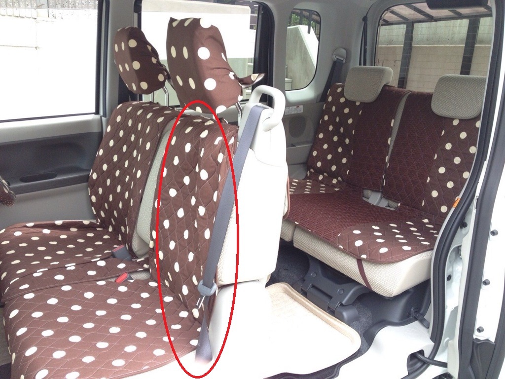 タントなど ピラーレス車への前座席シートカバーの装着例 かわいいカー雑貨のお店ココトリコのブログ