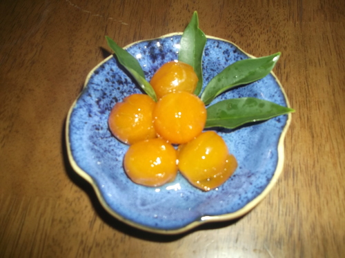 金柑の甘露煮..風邪予防!_b0137932_14214669.jpg