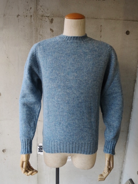 1月の定番･･･Jamieson\'s　MELANGE LEATHER Patch CRUE SWEATER！★！_d0152280_20215280.jpg