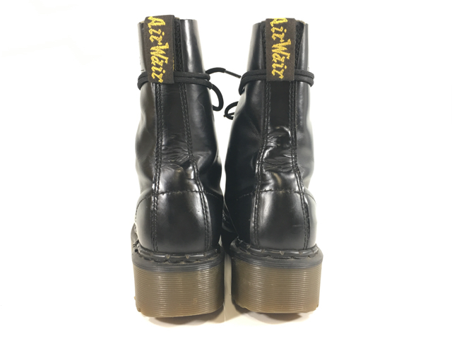 英国製 Dr.MARTENS ブラック クレイジーボムUK6 10ホール 英国製 Dr.MARTENS ブラック クレイジーボムUK6 10ホール