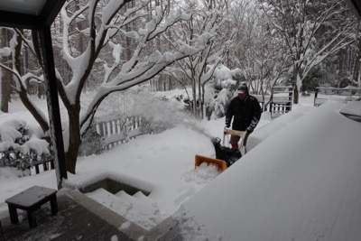 大雪予報、みごとに的中_d0133485_12234142.jpg