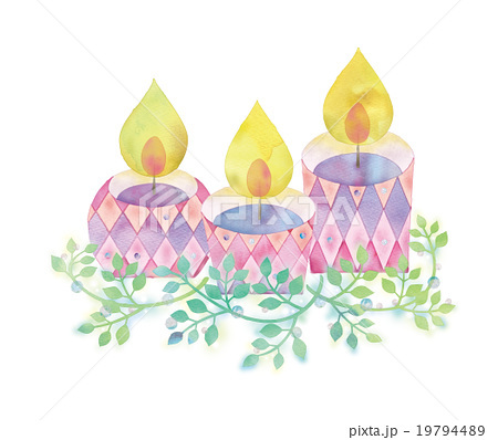 キャンドルのイラスト アトリエ Chica