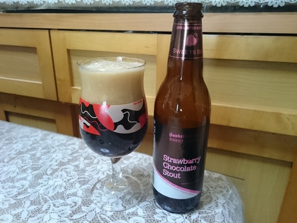 1/20夜勤明けのビールVol.259 サンクトガーレン ストロベリー・チョコレート・スタウト 330ml_b0042308_1754103.jpg