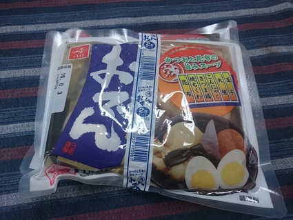1/23夜勤明け 一正おでん+紀文牛すじ+ワンカップ大関上撰_b0042308_21271037.jpg