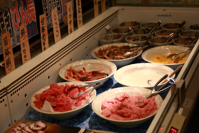 丸岩水産 食べ放題のお刺身コース ~遅い時間でも~_e0227942_22160057.jpg