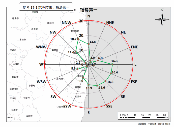 伊方原発が福島級の事故を起こしても南西へ21.9キロしか放射能は来ない？その１_d0174710_1549534.gif