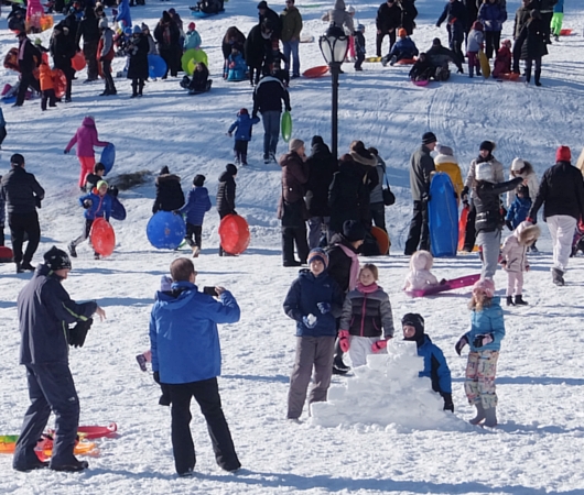 セントラルパークで雪ソリ遊びするならココ、Cedar Hill_b0007805_222738100.jpg