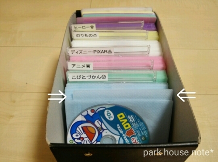 100均グッズで探しやすいdvd収納 Park House Note