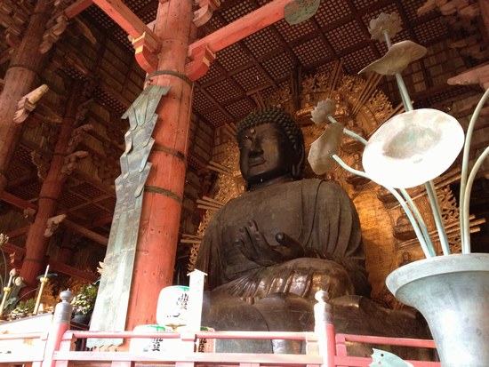 ちょこっと奈良旅＊西日に照らされた神々しい!!東大寺_f0221708_1315236.jpg