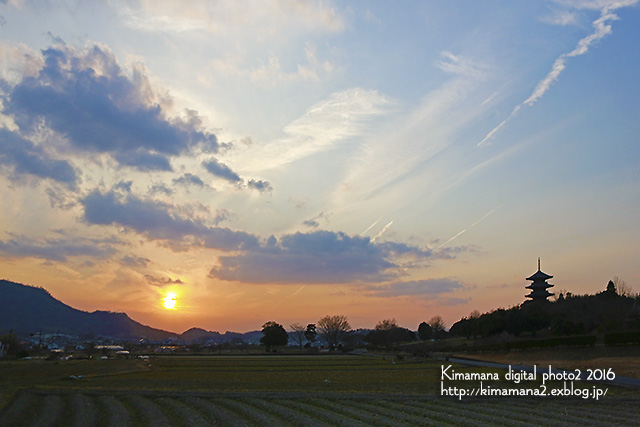 備中国分寺の夕景　1/27_f0324756_21392046.jpg