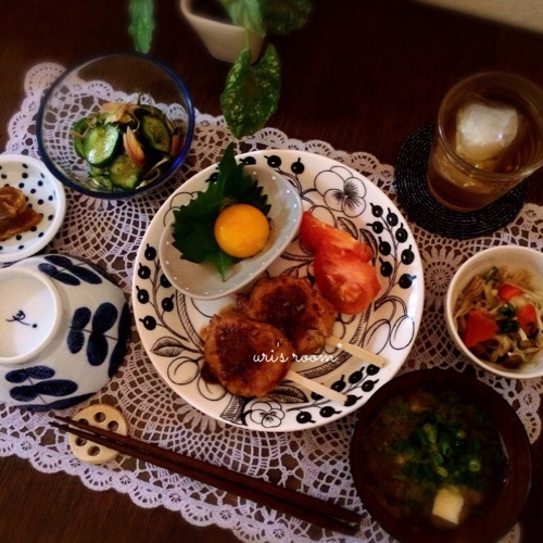 web内覧会終わったら内覧会ご案内が届きました。と、昨日の晩ごはんは鶏つくね!_a0341288_17260205.jpg