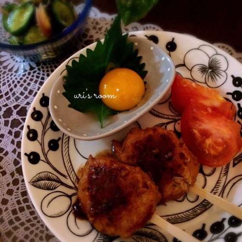 web内覧会終わったら内覧会ご案内が届きました。と、昨日の晩ごはんは鶏つくね!_a0341288_17260209.jpg