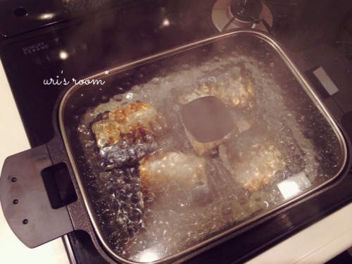 さらば面倒な魚焼きグリル!グリルパンを使って…昨日の晩ごはんは鯖の塩焼き!_a0341288_17273821.jpg