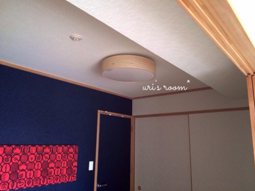 和室に新しい照明!ビフォーアフターヽ(´▽`)/_a0341288_17280985.jpg