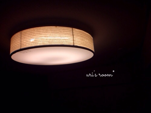 和室に新しい照明!ビフォーアフターヽ(´▽`)/_a0341288_17280997.jpg