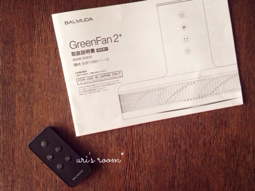 あの!憧れの扇風機、バルミューダのグリーンファンを買いました!_a0341288_17281214.jpg