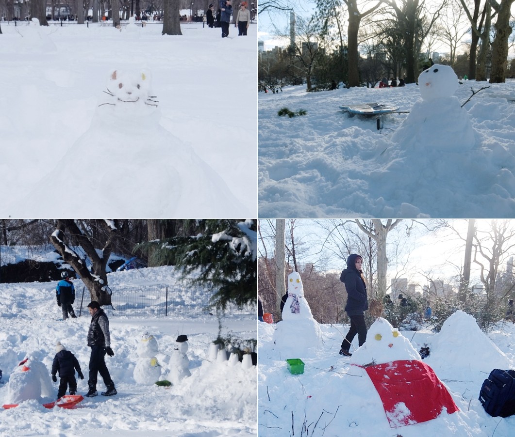 セントラルパークでみんな「雪だるまつくろう～♪」状態_b0007805_1004468.jpg