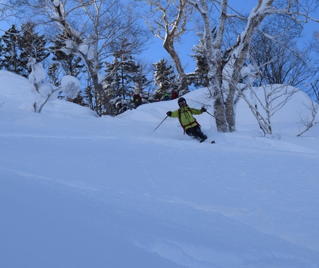 2016年1月23日札幌国際スキー場に近い白井岳支尾根の山を滑る_c0242406_16512564.jpg