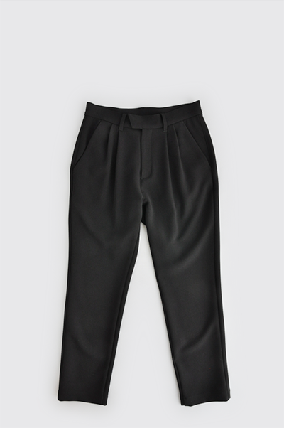 GRANDMA MAMA DAUGHTER 2-Tuck Stretch Pants (Black)_d0120442_1344530.png