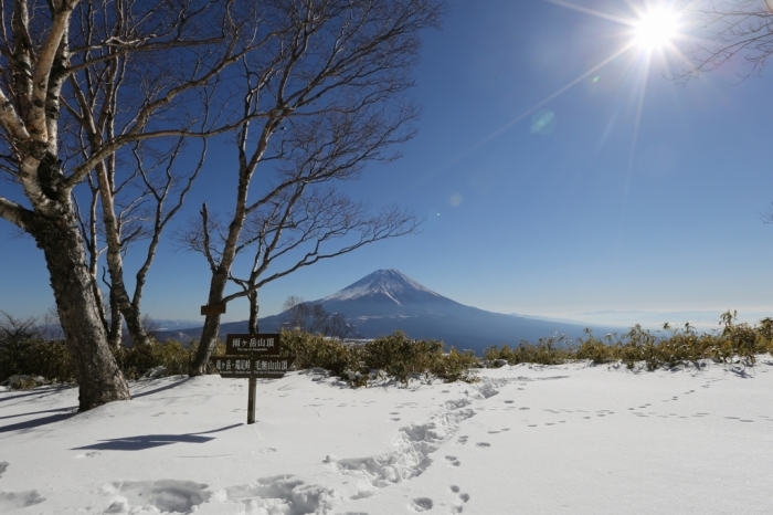 積雪の天子山地＠竜ヶ岳～雨ヶ岳 2016.01.27(水)_f0344554_00490424.jpg