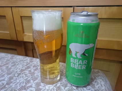 2/1夜勤明けのビールVol.260 HARBO BEAR BEER LIGHT LAGER 500ml ¥321_b0042308_1720958.jpg