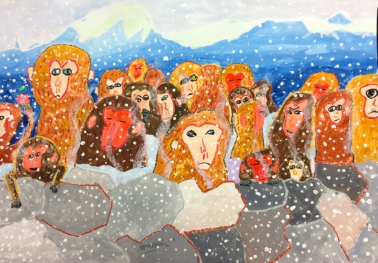 七原正勝 『雪の旧道庁』 油彩画 - 北海道画廊